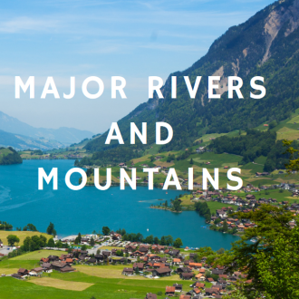 Major Rivers and Mountains