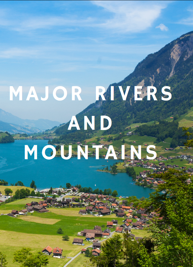 Major Rivers and Mountains